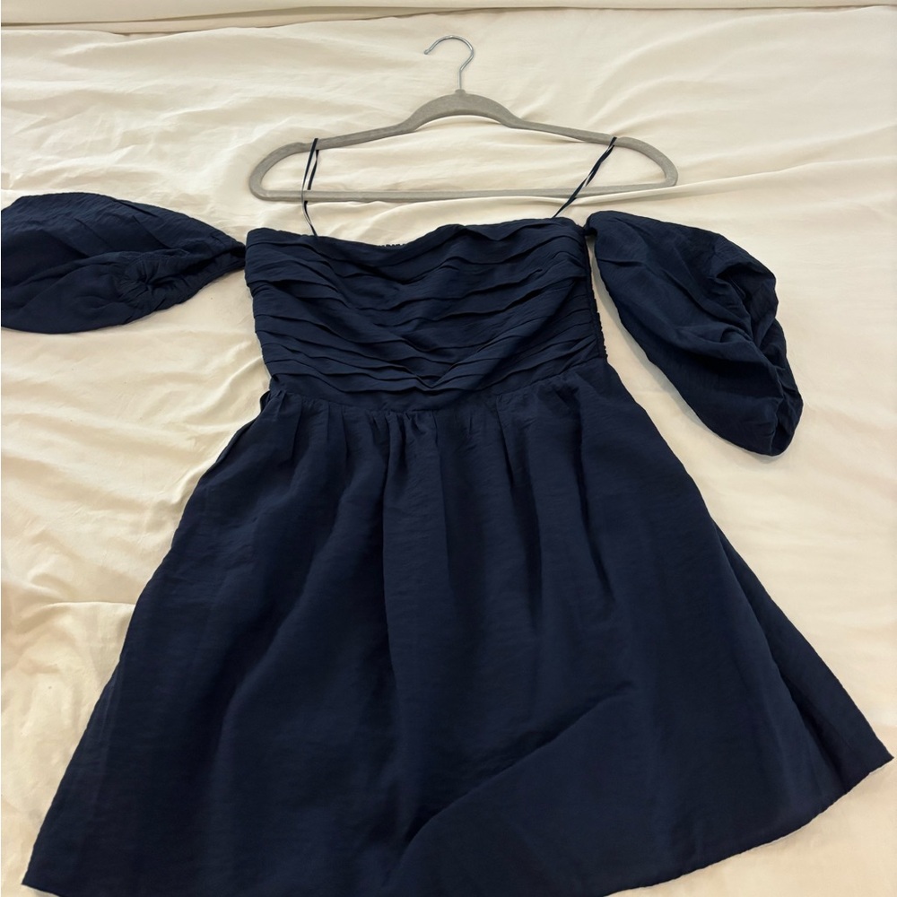Navy blue Abercrombie mini dress size small petite
